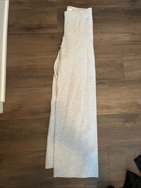 THE GROUP Heather Gray Wide Leg Pants